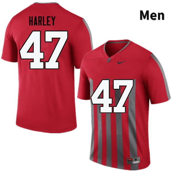 Ohio State Buckeyes Chic Harley Men's #47 Throwback Game Stitched College Football Jersey